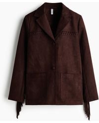 H&M - Blazer mit Fransen - Lyst