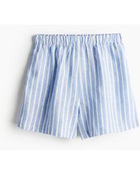 H&M - Pull-on-Shorts aus Leinen - Lyst