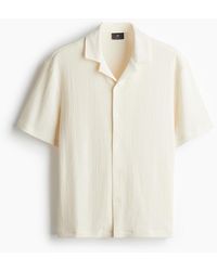 H&M - Gecrinkeltes Freizeithemd in Regular Fit - Lyst