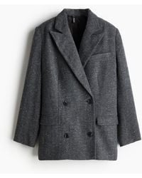 H&M - Zweireihiger Blazer - Lyst