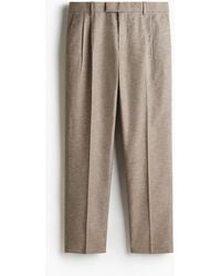 H&M - Elegante Hose aus Leinenmix in Regular Fit - Lyst
