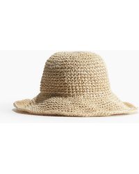 H&M - Wavy-brim straw hat - Lyst