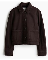 H&M - Shacket Van Katoenen Twill - Lyst
