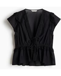 H&M - Blouse Volantée - Lyst