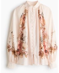 H&M - Blouse Met Knoopsluiting - Lyst
