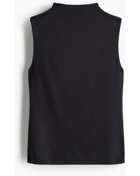 H&M - Turtleneck-Top aus Mikrofaser - Lyst