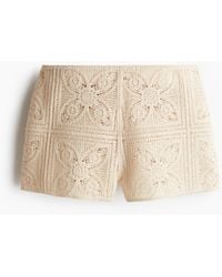 H&M - Minishorts im Häkellook - Lyst