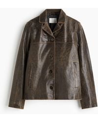 H&M - Leren Jack - Lyst