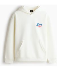 H&M - Bedruckter Hoodie in Relaxed Fit - Lyst