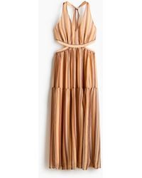 H&M - Neckholder-Kleid mit Cut-outs - Lyst