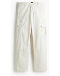H&M - Cargohose aus Twill in Regular Fit - Lyst