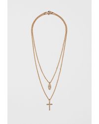 H&M 2er-Pack Halsketten - Mettallic