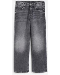 H&M - Baggy Wide Low Jeans - Lyst