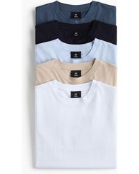 H&M - Set Van 5 T-shirts - Lyst