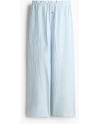 H&M - Pyjamabroek Van Mousseline - Lyst