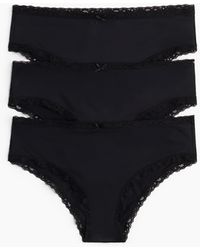 H&M - 3er-Pack Hipster aus Mikrofaser - Lyst