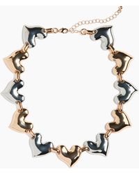 H&M - Collier chaîne avec maillons caurs - Lyst