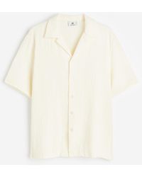 H&M - Freizeithemd aus Musselin Regular Fit - Lyst