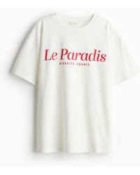 H&M - T-shirt imprimé - Lyst