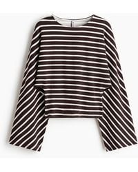 H&M - Jerseyshirt mit Fledermausärmeln - Lyst