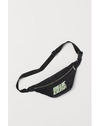 H&M Hüfttasche mit Druck - Schwarz