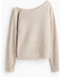 H&M - One-Shoulder-Pullover aus Alpakamix - Lyst