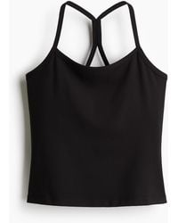 H&M - Top de sport à bretelles fines SoftMoveTM - Lyst
