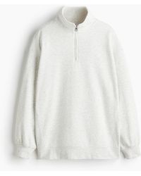 H&M - Sweatshirt mit Zipper - Lyst