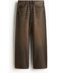 H&M - Loose Straight Jeans - Lyst
