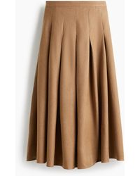 H&M - Halflange Plissérok - Lyst