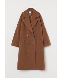 H&M Double-breasted Jas Van Wolmix - Geel