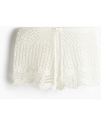 H&M - Short De Plage Façon Crochet - Lyst