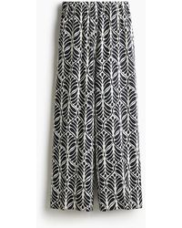 H&M - Wijde Broek Van Linnenmix - Lyst