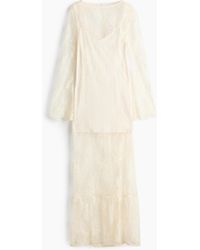 H&M - Robe Maxi En Dentelle - Lyst
