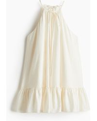 H&M - Ärmelloses Kleid mit Volants - Lyst