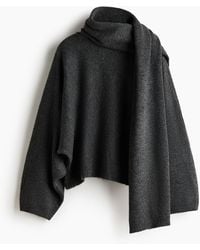 H&M - Oversized Pullover mit Schaldetail - Lyst