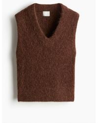 H&M - Pull Sans Manches En Alpaga Mélangé - Lyst