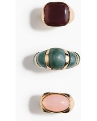H&M - 3er-Pack Chunky Ringe - Lyst