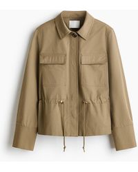 H&M - Jacke aus Baumwolltwill - Lyst