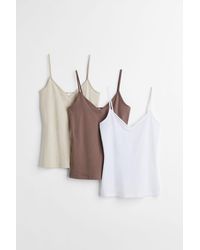 H&M Sweetheart-neck Top in Black | Lyst Canada