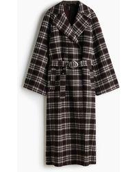 H&M - Maxi-jas Met Ceintuur - Lyst
