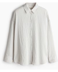 H&M - Oversized Overhemdblouse - Lyst