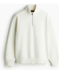H&M - Sweatshirt mit Zipper in Loose Fit - Lyst