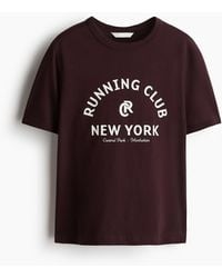 H&M - T-Shirt mit Motivprint - Lyst