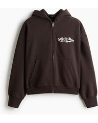 H&M - Bedruckte Hoodiejacke in Oversized Fit - Lyst