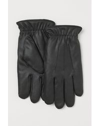 H&M Handschuhe mit Teddyfutter - Schwarz