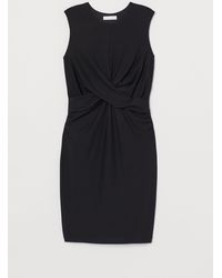H&M Mama Gedrapeerde Jurk - Zwart