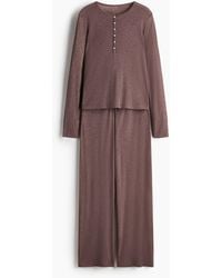 H&M - Pyjama aus Viskosemix - Lyst