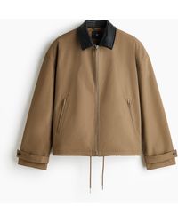 H&M - Twill Shacket - Lyst
