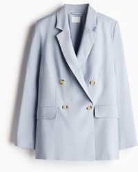 H&M - Zweireihiger Blazer - Lyst